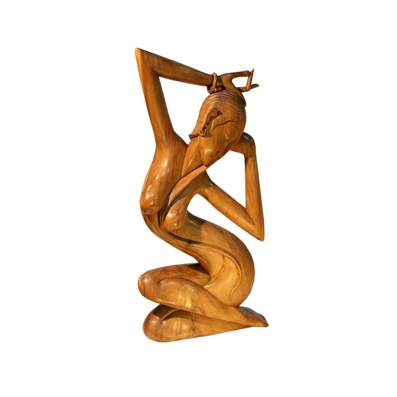 Статуэтка из дерева "Фигура девушки"