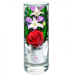 орхидеи и розы в стекле 12_27
